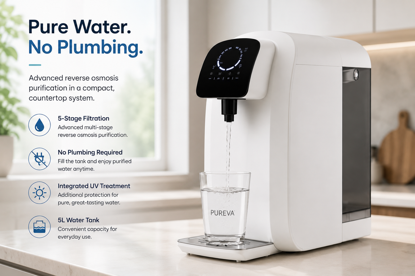 Pureva Countertop Reverse Osmosis Water Purifier